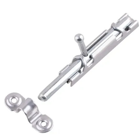 Шпингалет ЗТ Ц.Д ЗТ-12 80 мм цвет хром