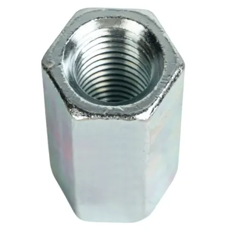 Гайка переходная удлиненная шестигранная М18 DIN 6334 сталь оцинкованная