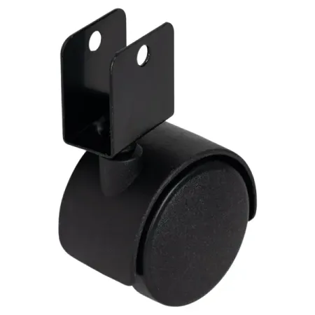 Колесо поворотное без тормоза 50 мм до 40 кг п-образный цвет черный