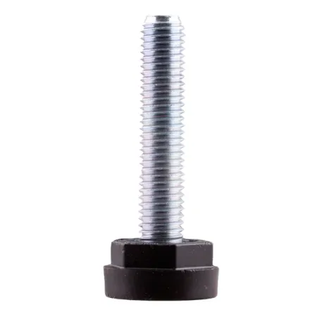 Мебельная ножка регулируемая стальная М10x50 мм, серебро опора мебельная 50х27мм м6 регулируемая