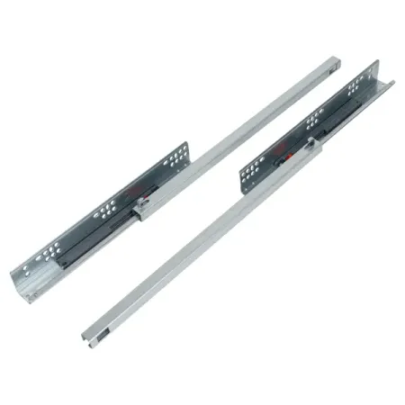 Мебельные направляющие скрытого монтажа 450 мм сталь цвет серебро направляющие колеса для станка wedm xieye 2 шт