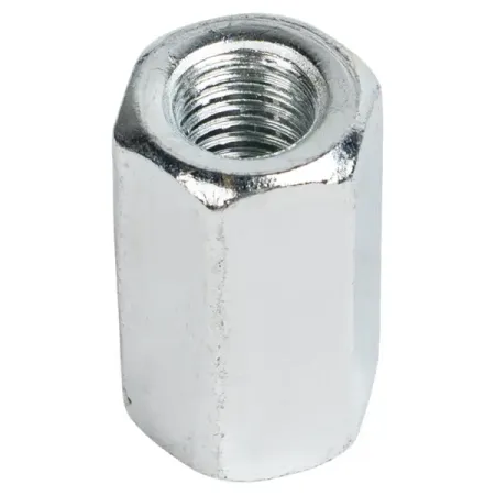 Гайка переходная удлиненная шестигранная М10 DIN 6334 сталь оцинкованная 2 шт. оцинкованная гайка с четырьмя когтями м3 м12