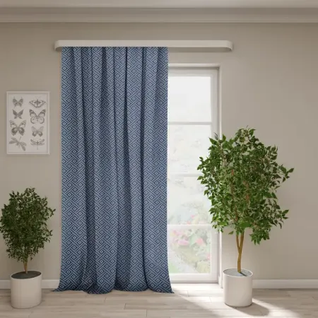 Штора на ленте Сканди 150x270 см цвет синий napear зеленые шторы из полиэстера с высоким затенением