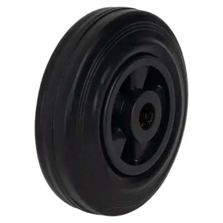 Колесо неповоротное без тормоза 125 мм до 110 кг цвет серый колесо brante 24мм неповоротное на площадке резина