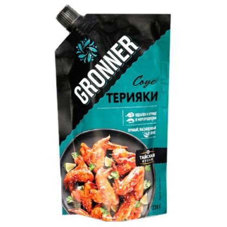 Соус терияки Gronner дой-пак 230 г