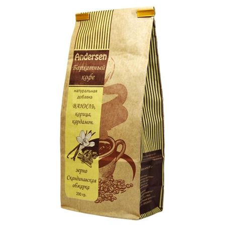Кофе Andersen молотый, вкус ваниль, корица, кардамон, 200 г