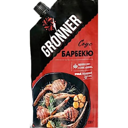 Соус барбекю Gronner дой-пак 230 г