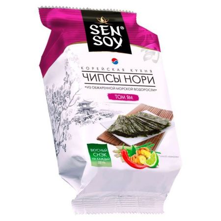 Чипсы Sen Soy нори Tom Yum пакет 4,5 г