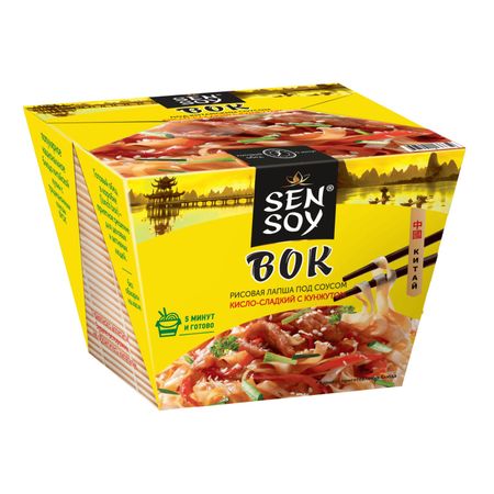 Лапша Sen Soy рисовая wok под китайским соусом 125 г