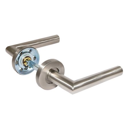 Ручка дверная Fuaro DSS-0204-19 для противопожарной двери круглая розетка нержавеющая сталь (43135)