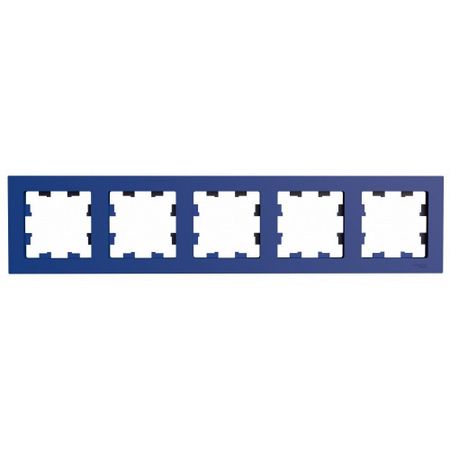 Рамка Systeme Electric AtlasDesign пятиместная аквамарин (ATN001105)