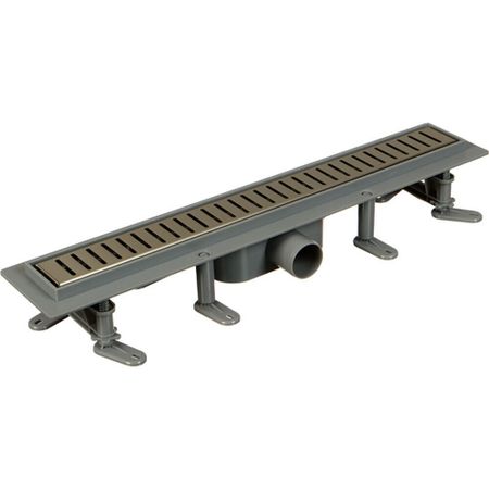 Лоток душевой Terma Light Грейд с комбинированным затвором 700х60 мм d40/50 мм решетка из нержавеющей стали (34122)