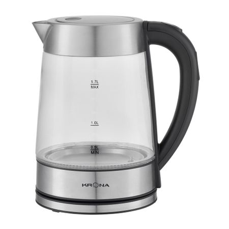 Электрический чайник Krona Digitaler Glas Licht 1,7 л с регулировкой температуры хром