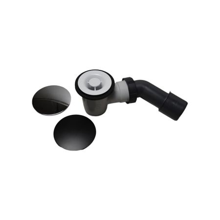 Сифон для душевого поддона Wirquin Black Touch 1 1/2х40 мм проточный с выпуском d50 мм с соединением 40/50 мм (30724776)