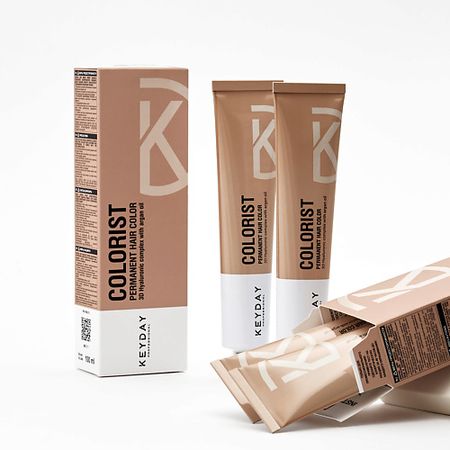 Краска для волос KEYDAY Colorist Крем-краска 8.37 Блондин бронзовый бронзовый держатель для благовоний в форме черепахи