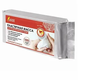 Паста для лепки 1000г белая самозатвердевающая