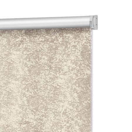Рулонная штора блэкаут 80х160 см Decofest Марбл мини бежевая