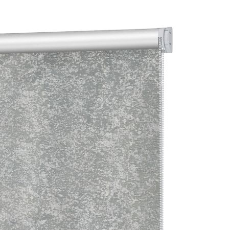 Рулонная штора блэкаут 80х160 см Decofest Марбл мини серая