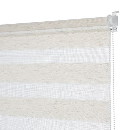 Рулонная штора день-ночь 80х160 см Decofest Бейс мини эко-бежевая михаэль семёнович лайтман открываем зоар ночь невесты книга мини формата