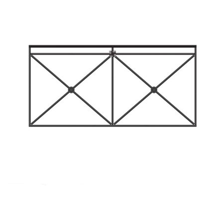 Секция пешеходного ограждения Крест-2 Ш 930х1920 мм оцинкованная Ювента данила катков секция лепки роман