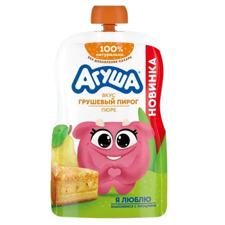 Пюре фруктовое Агуша грушевый пирог 80 г