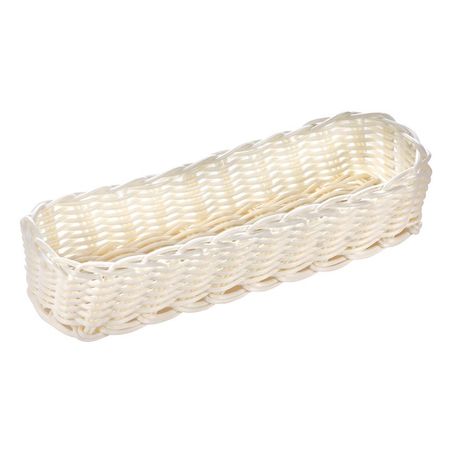 Корзинка пластиковая Баркомплект white 27х9х5,5 см идет коза рогатая корзинка с яблоками