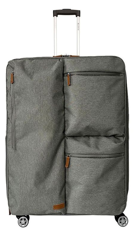 Чемодан Airport мягкий 8 колес серый, размер L юрий дмитриевич пряхин ламброс кацонис личность жизнь и деятельность документы архивов