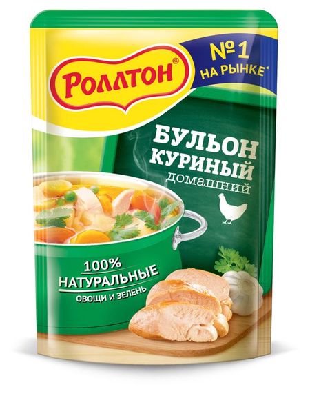 Бульон куриный Роллтон домашний, 90 г эми ньюмарк майк доу куриный бульон для души счастье в твоих руках психотерапевтические истории со счастливым концом
