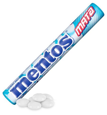 Драже жевательные Mentos Мята Китай, 37,5 г