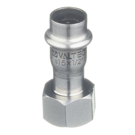 Соединитель VALTEC (VTi.908.I.001504) 15 мм х 1/2 ВР(г) нержавеющая сталь с накидной гайкой нарезающее давление 6 12 мм трубка до 1 8 1 4 3 8 1 2 мама 304 нержавеющая с двойным зажимом трубные фитинги соединитель