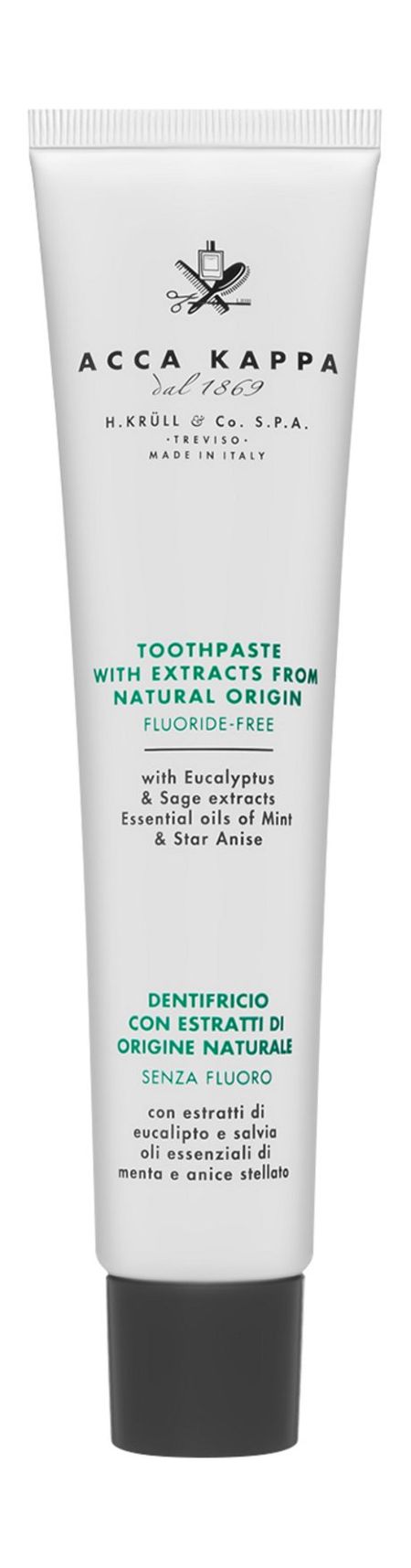 Acca Kappa Natural Care Natural Toothpaste астрасепт вкус ментола и эвкалипта таблетки для рассасывания 16шт