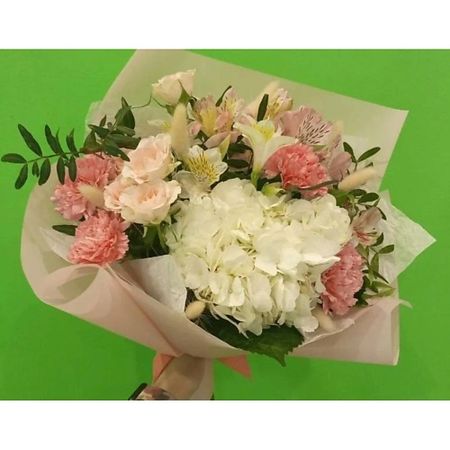 Букет живых цветов ВОРНИКОВ - БУКЕТЫ VORNIKOV BOUQUETS Букет с гортензией Кружевное облако скотч для декорирования sky city серии облако