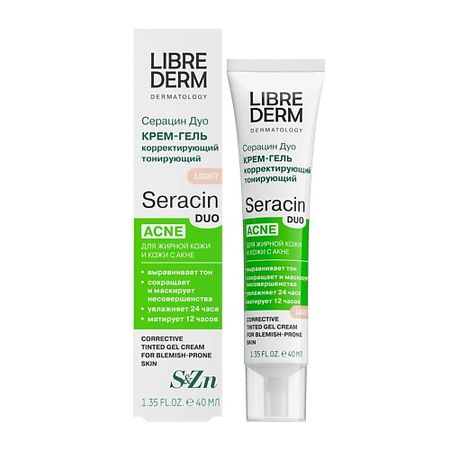Крем для лица LIBREDERM Серацин дуо крем-гель корректирующий тонирующий Serasin duo крем эксперт anti age стволовые клетки винограда librederm либридерм 50мл