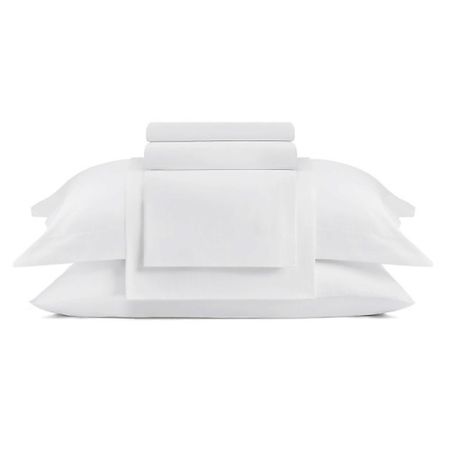 Комплект постельного белья ARYA HOME COLLECTION Постельное белье Vip из Oднотонного Сатина Семейное 160x220 Белый