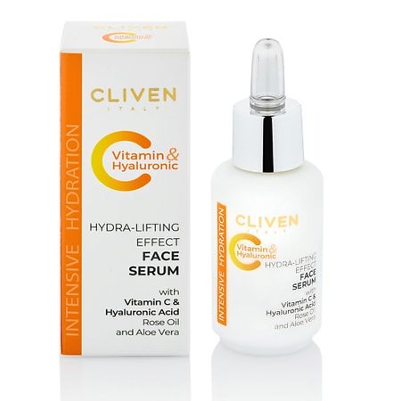 Сыворотка для лица CLIVEN Сыворотка для лица с гиалуроновой кислотой и витамином С сыворотка для лица sadoer сыворотка для лица антиоксидантная осветляющая с витамином с