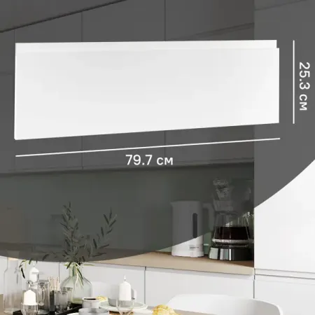 Фасад выдвижного ящика Токио 79.7x25.3 см DELINIA ID МДФ цвет белый александр евгеньевич куланов музей шпионский токио