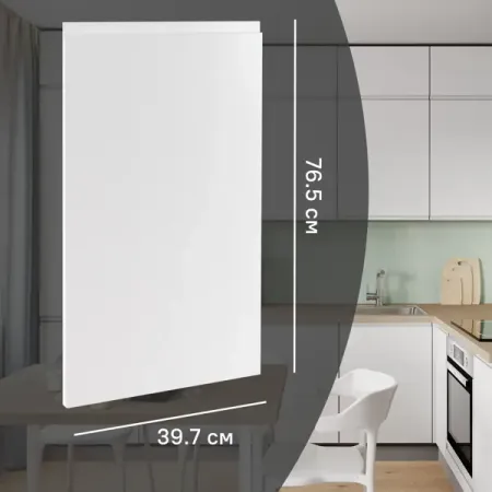 Фасад кухонного шкафа Токио 39.7x76.5 см DELINIA ID МДФ цвет белый александр евгеньевич куланов музей шпионский токио