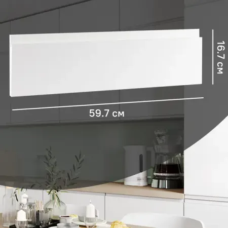 Фасад выдвижного ящика Токио 59.7x16.7 см DELINIA ID МДФ цвет белый александр евгеньевич куланов музей шпионский токио