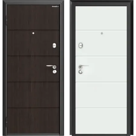 Дверь входная металлическая Параллель 98x205 см левая белый