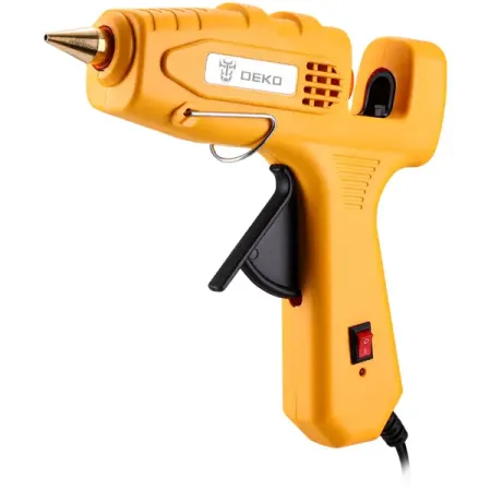 Пистолет клеевой Deko GG-120, 120 Вт, для стержней 11 мм, комплект 10 шт.