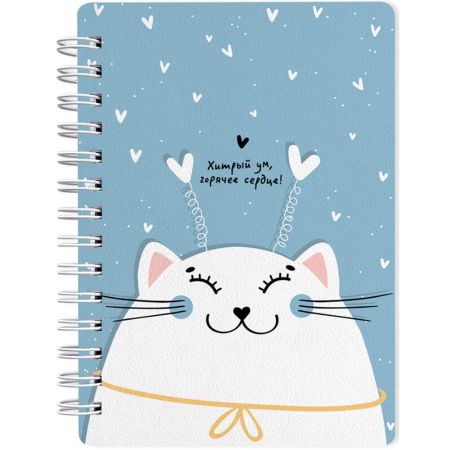 Блокнот, Be Smart, 102х142 мм, 80 л., клетка, мягкий переплет, спираль. Коллекция 