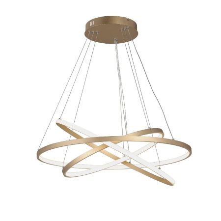 Люстра Vitaluce V2516-8/3S, LED 108Вт, 4000К, 9880лм, площадь освещения 37 КВ.М., цвет золото, крепление-планка доктороу кори младший брат книга 3 площадь атаки