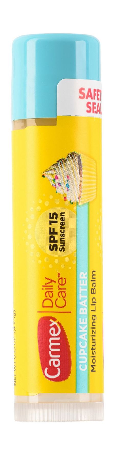 Carmex Daily Care Cupcake Butter Moisturizing Lip Balm Stick SPF 15 вазелин косметический масло наруж фл 100 мл