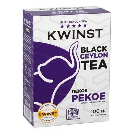 Чай чёрный Квинст цейлонский пекое 100 г