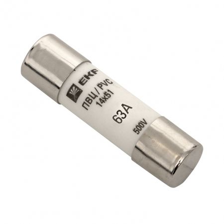 Вставка плавкая EKF PROxima ПВЦ 63А 50 кА 220 В цилиндрическая (10 шт.) (pvc-14x51-63)