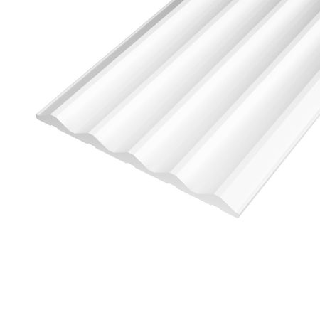 Панель декоративная из экополимера 3D 120х3000х8 мм Солид 4 UHD 12-120 белая 0,36 кв м wallpad стеклянная вертикальная панель белая