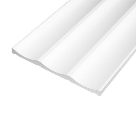 Панель декоративная из экополимера 3D 120х3000х8 мм Солид 4 UHD 06-120 белая 0,36 кв м wallpad стеклянная вертикальная панель белая