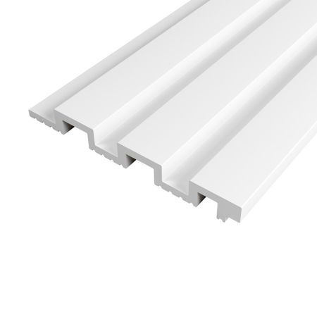 Панель декоративная из экополимера 3D 130х3000х15 мм Солид 4 UHD 01-130L белая 0,39 кв.м wallpad стеклянная вертикальная панель белая