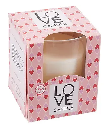 Свеча ароматическая в стакане Love candle Rosa (120г) (коробка)