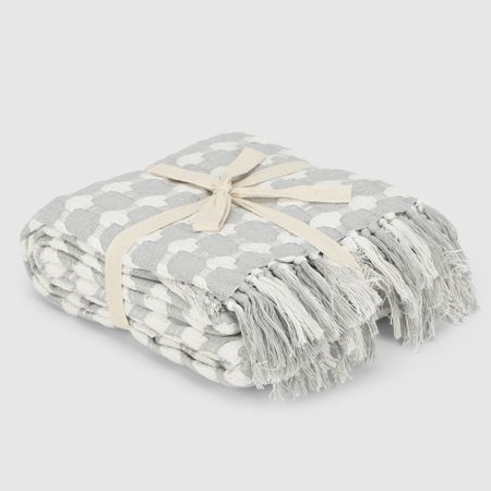 Плед Homelines textiles circles светло-серый 140х200 см